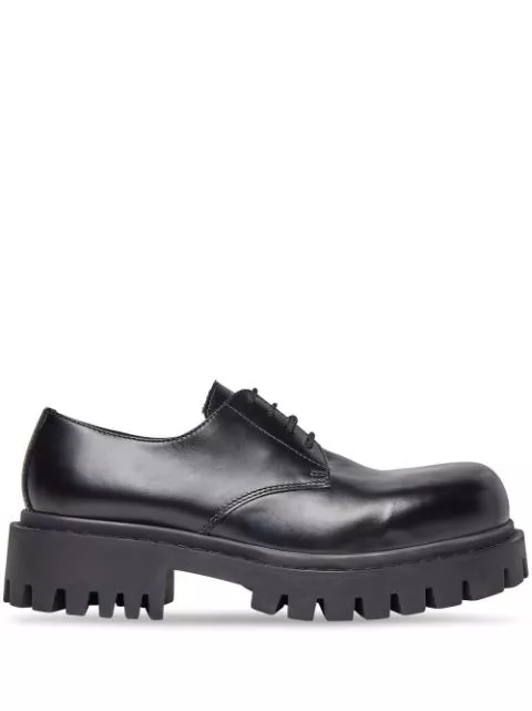 Affordable Balenciaga Sergent 20mm leather Derby shoes Men 0123