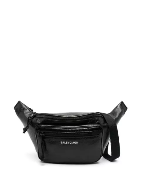 Cheap Balenciaga Explorer leather belt bag Men 0118