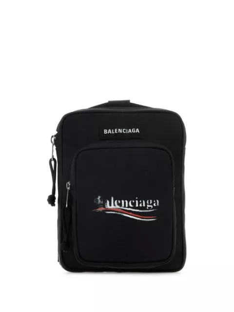 Cheap Balenciaga Explorer logo-print messenger bag Men 0127