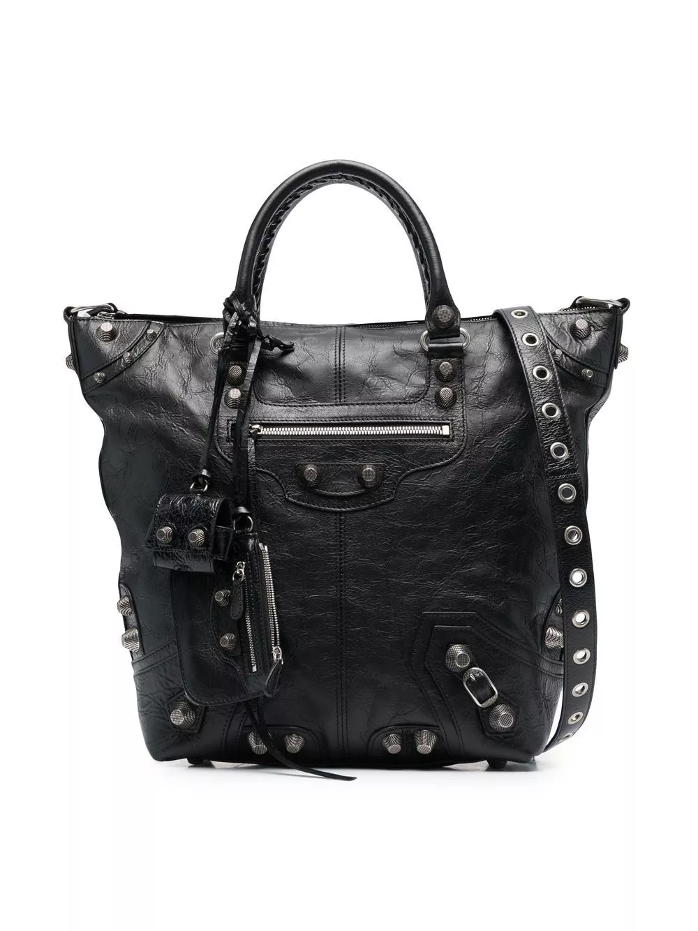 Affordable Balenciaga medium Le Cagole leather tote bag Men 0118