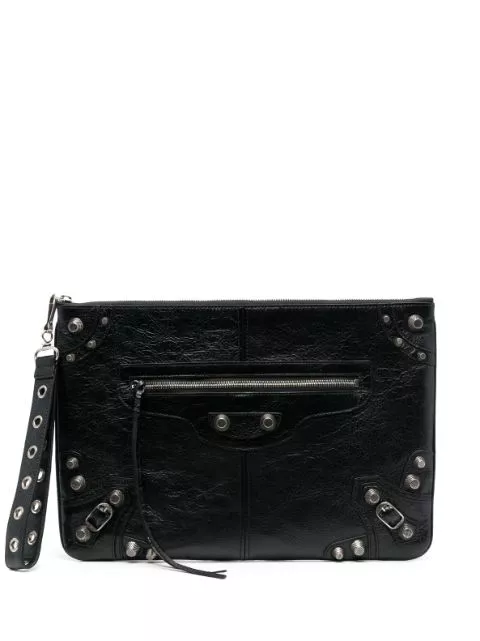 Affordable Balenciaga Le Cagole leather clutch bag Men 0126