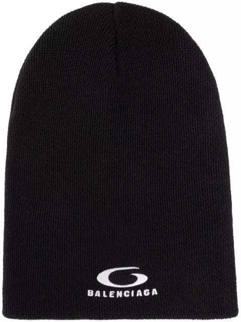 Affordable Balenciaga embroidered-logo beanie Men 0128