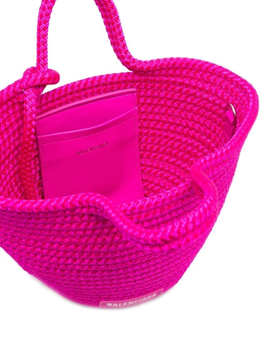 Cheap Women bag small basket Ibiza woven Balenciaga 0214