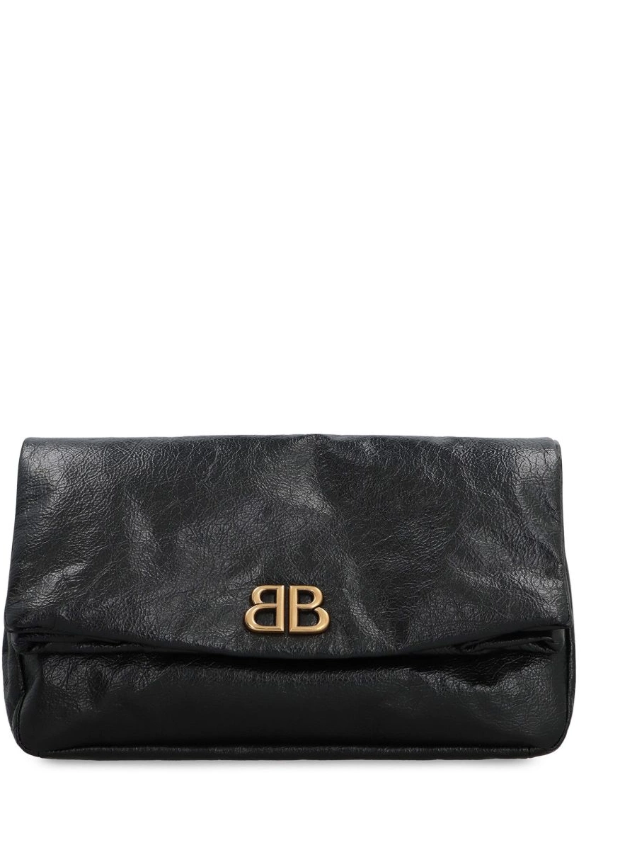 Affordable Monaco bag Balenciaga logo-plaque clutch Women 0215