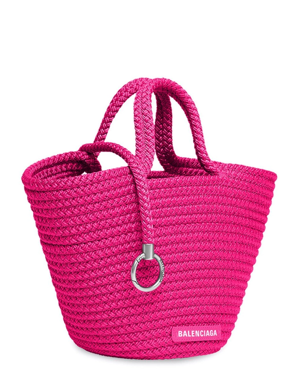 Cheap Women bag small basket Ibiza woven Balenciaga 0214