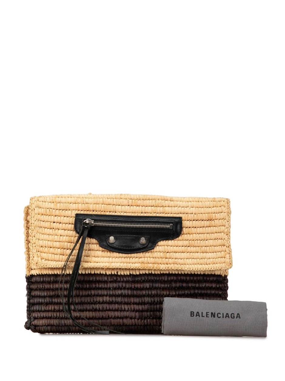 Affordable Envelope 2010-2023 clutch bag Women Classic Balenciaga Giant Raffia 12 Motocross 0220