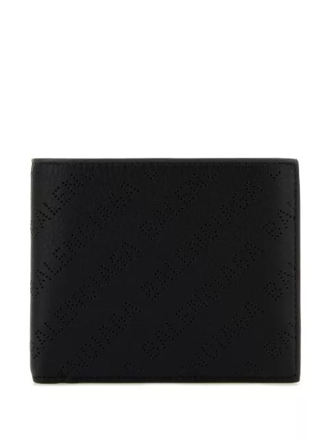 Cheap Balenciaga logo-perforated wallet Men 0205