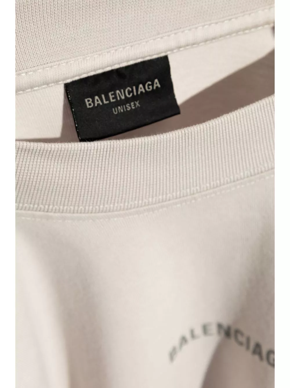 Affordable Balenciaga logo-print cotton sweatshirt Men 0202