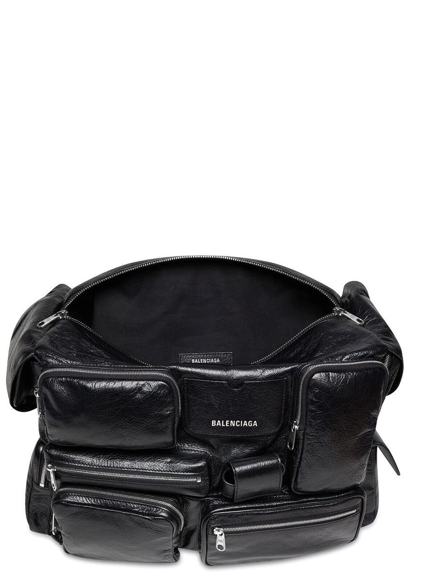 Affordable Balenciaga zipped bag logo Women Superbusy shoulder 0223