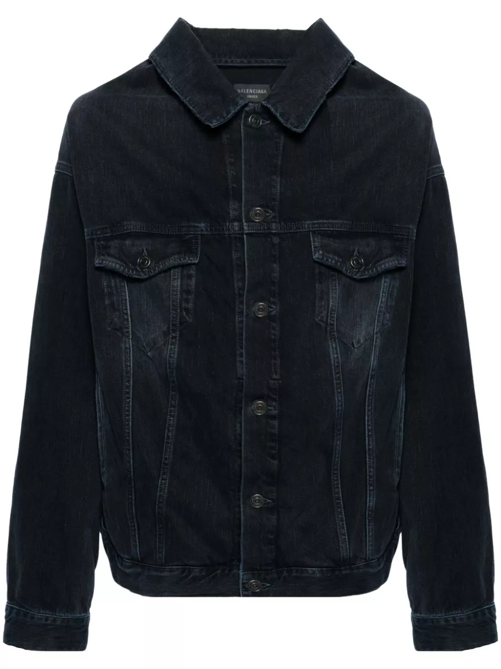 Affordable Balenciaga off-shoulder denim jacket Men 0202