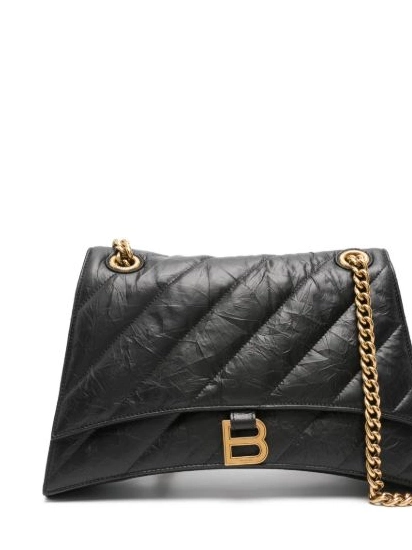 Affordable shoulder Balenciaga Crush bag Women quilted 0222