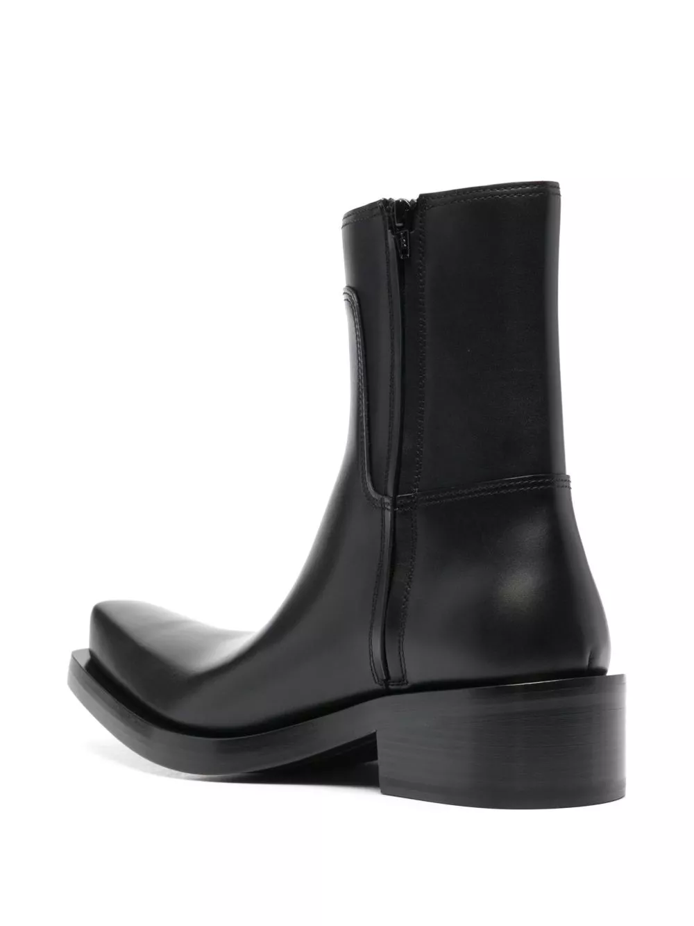 Cheap Balenciaga Santiago leather boots Men 0206